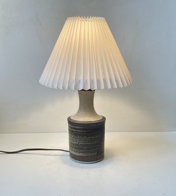 Danish Modern Glazed Stoneware Table Lamp from Axella Stoneware, 1970s-LCR-1739069