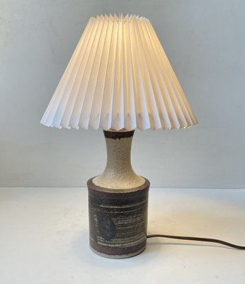 Danish Modern Glazed Stoneware Table Lamp from Axella Stoneware, 1970s-LCR-1739069