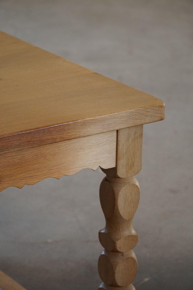 Danish Modern Handcrafted Rectangular Dining Table in Oak, 1950s