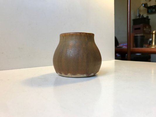 Danish Modern Haresfur Stoneware Vase by Margit & Vagn Svenning, 1976-LCR-699775