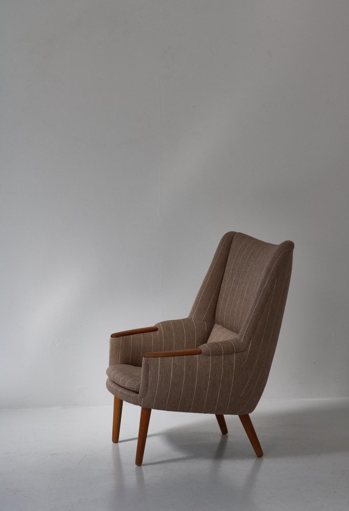 Danish Modern Highback Lounge Chair by Kurt Østervig, 1958