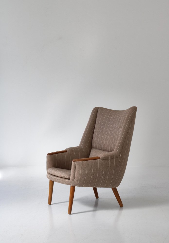 Danish Modern Highback Lounge Chair by Kurt Østervig, 1958