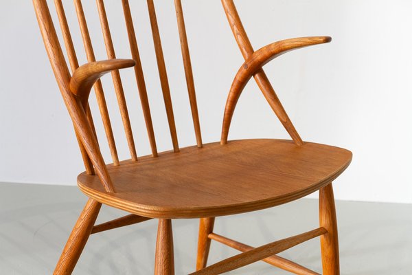 Danish Modern IW2 Armchair in Oak by Niels Eilersen for Illum Wikkelsø, 1960s-WIX-1801447