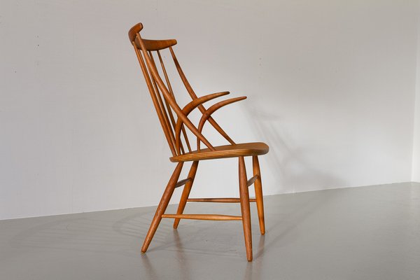 Danish Modern IW2 Armchair in Oak by Niels Eilersen for Illum Wikkelsø, 1960s-WIX-1801447