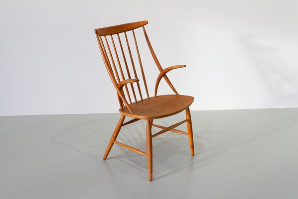 Danish Modern IW2 Armchair in Oak by Niels Eilersen for Illum Wikkelsø, 1960s-WIX-1801447