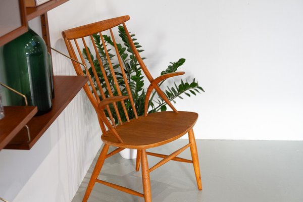 Danish Modern IW2 Armchair in Oak by Niels Eilersen for Illum Wikkelsø, 1960s-WIX-1801447