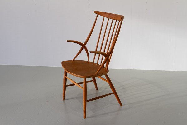 Danish Modern IW2 Armchair in Oak by Niels Eilersen for Illum Wikkelsø, 1960s-WIX-1801447