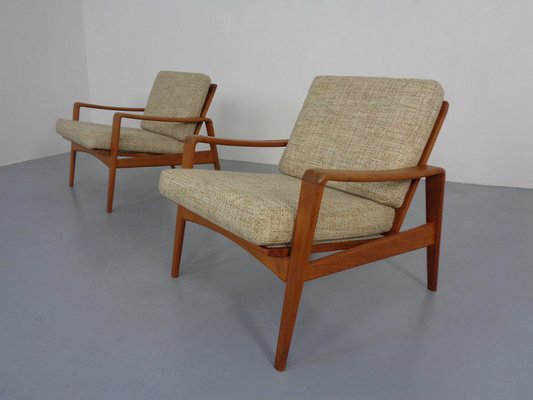 Danish Modern Living Room Set by Arne Wahl Iversen for Komfort, 1960s, Set of 3-RDW-1368125