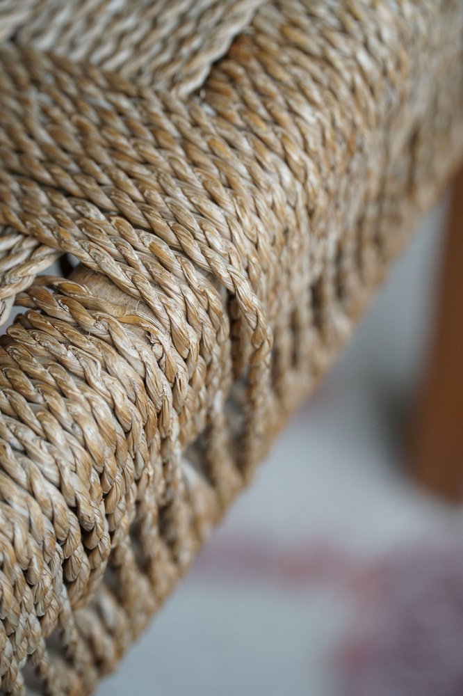 Danish Modern Lounge Chair in Beech and Papercord in the Style of Frits Schlegel, 1930s