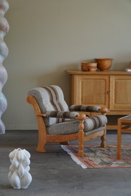 Danish Modern Lounge Chairs in Oak attributed to Henning Kjærnulf, 1960s, Set of 2-MXF-1719762