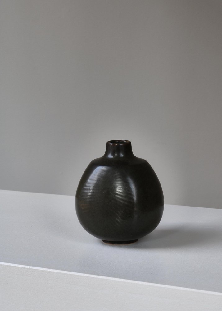 Danish Modern Model 167 Vase in Stoneware by Eva Stæhr-Nielsen for Saxbo, 1954