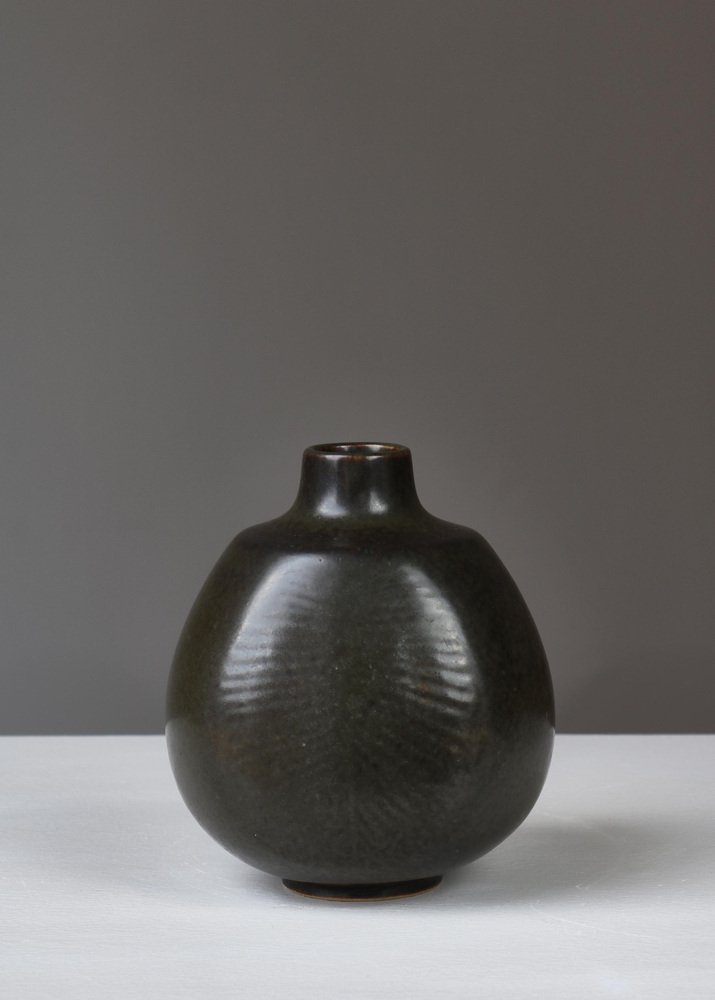 Danish Modern Model 167 Vase in Stoneware by Eva Stæhr-Nielsen for Saxbo, 1954