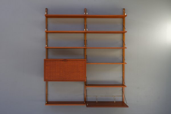 Danish Modern Modular Teak Wall Unit by Poul Cadovius for Cado, 1950s-WIX-1521149