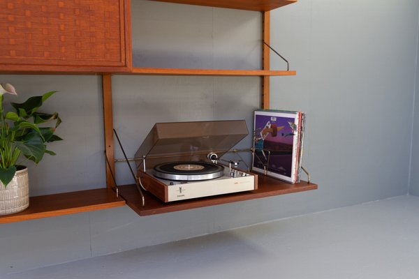 Danish Modern Modular Teak Wall Unit by Poul Cadovius for Cado, 1950s-WIX-1521149