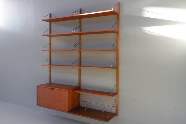 Danish Modern Modular Teak Wall Unit by Poul Cadovius for Cado, 1950s-WIX-1521149