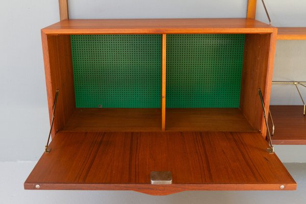 Danish Modern Modular Teak Wall Unit by Poul Cadovius for Cado, 1950s-WIX-1521149