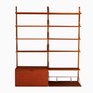 Danish Modern Modular Teak Wall Unit by Poul Cadovius for Cado, 1950s-WIX-1521149