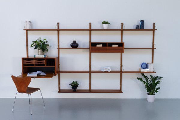 Danish Modern Modular Teak Wall Unit by Poul Cadovius for Cado, 1960s-WIX-1555370