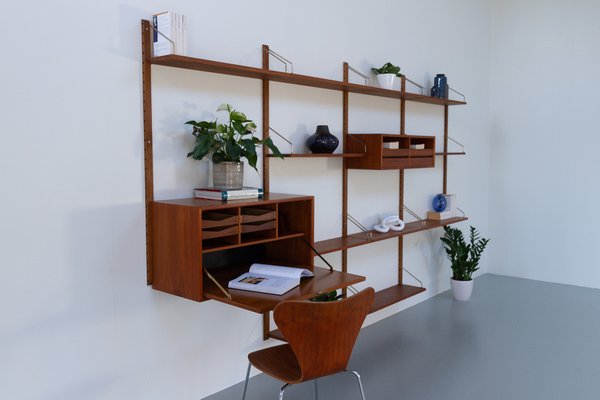 Danish Modern Modular Teak Wall Unit by Poul Cadovius for Cado, 1960s-WIX-1555370