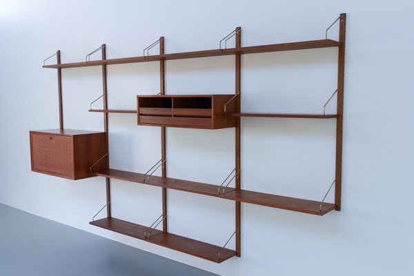 Danish Modern Modular Teak Wall Unit by Poul Cadovius for Cado, 1960s-WIX-1555370