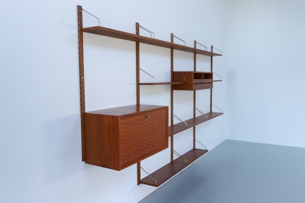 Danish Modern Modular Teak Wall Unit by Poul Cadovius for Cado, 1960s-WIX-1555370