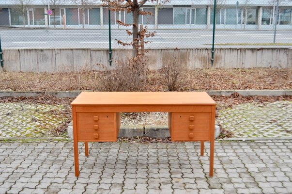 Danish Modern Oak Desk from Domino Mobler Denmark, 1960-UF-1371026