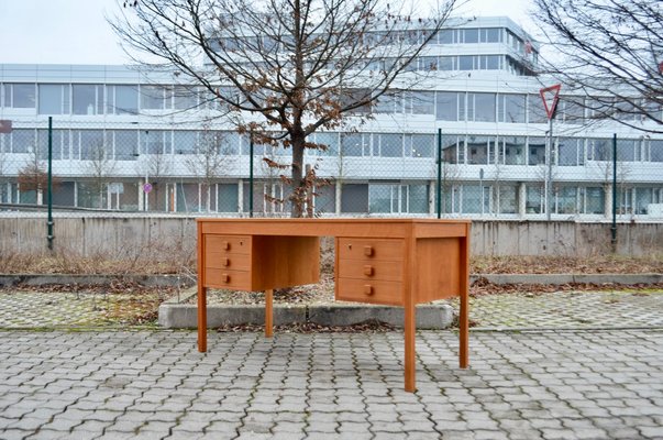 Danish Modern Oak Desk from Domino Mobler Denmark, 1960-UF-1371026