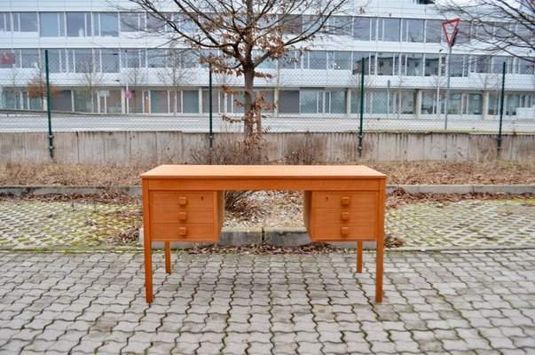 Danish Modern Oak Desk from Domino Mobler Denmark, 1960-UF-1371026