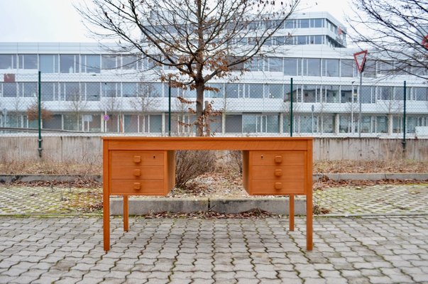 Danish Modern Oak Desk from Domino Mobler Denmark, 1960-UF-1371026