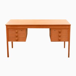 Danish Modern Oak Desk from Domino Mobler Denmark, 1960-UF-1371026