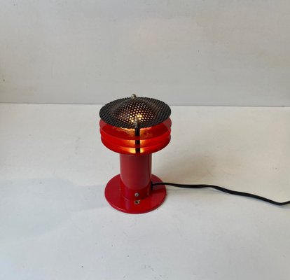 Danish Modern Red Wall Sconce from Abo Metalkunst, 1970s-LCR-1343827