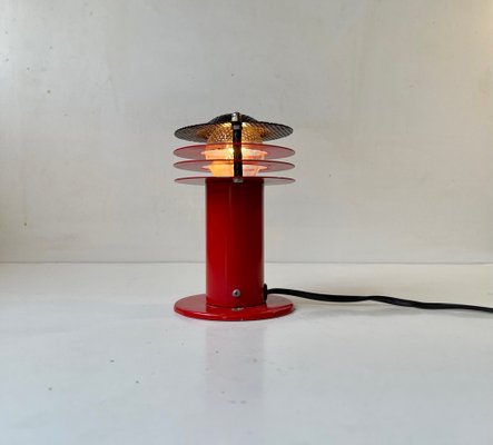 Danish Modern Red Wall Sconce from Abo Metalkunst, 1970s-LCR-1343827