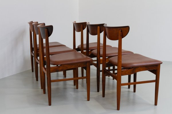 Danish Modern Rosewood Dining Room Set by Skovby, 1960s, Set of 7-WIX-1818307