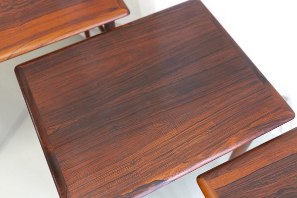 Danish Modern Rosewood Nesting Tables, 1960s, Set of 3-WIX-1776369