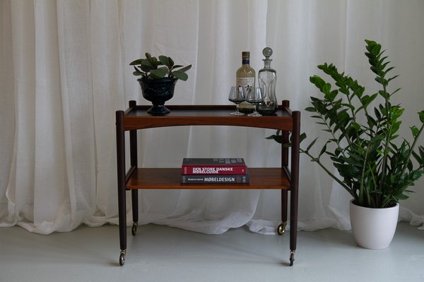 Danish Modern Rosewood Serving Trolley, 1960s-WIX-1700376