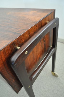 Danish Modern Rosewood Sewing Table, 1960s-HPQ-1179438