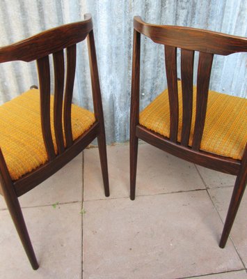 Danish Modern Slat Back Dining Chairs in Rosewood, Set of 2-EA-1255474