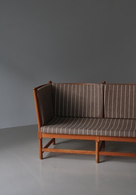 Danish Modern Spoke-Back Sofa by Børge Mogensen attributed to Fritz Hansen, 1963-WRF-1821481