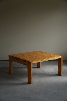 Danish Modern Square Solid Pine Coffee Table, 1970s-MXF-1008725