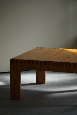 Danish Modern Square Solid Pine Coffee Table, 1970s-MXF-1008725