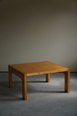 Danish Modern Square Solid Pine Coffee Table, 1970s-MXF-1008725