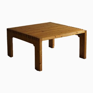 Danish Modern Square Solid Pine Coffee Table, 1970s-MXF-1008725