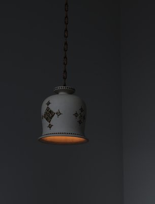 Danish Modern Stoneware Pendant Lamp attributed to Still Keramik, 1960s-WRF-1817072