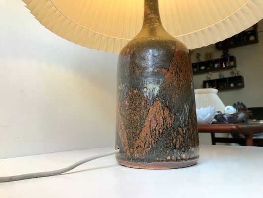 Danish Modern Stoneware Table Lamp from Conny Walther, 1970s-LCR-728980