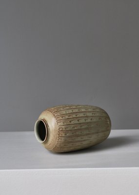 Danish Modern Stoneware Vase attributed to Gerd Bøgelund for Royal Copenhagen, 1960-WRF-1791940