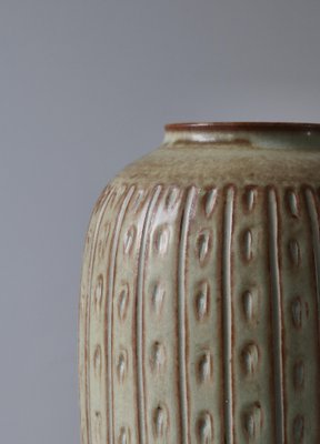 Danish Modern Stoneware Vase attributed to Gerd Bøgelund for Royal Copenhagen, 1960-WRF-1791940