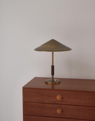 Danish Modern Table Lamp in Brass by Bent Karlby for Lyfa, 1956-WRF-1181568