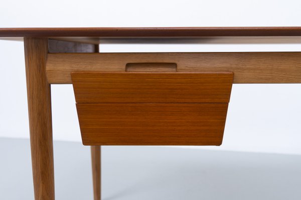 Danish Modern Teak and Oak Desk by Ib Kofod Larsen for Fredericia, 1956s-WIX-2018167