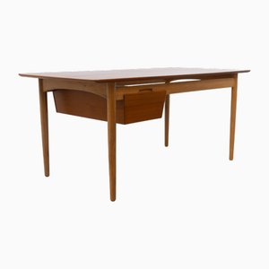 Danish Modern Teak and Oak Desk by Ib Kofod Larsen for Fredericia, 1956s-WIX-2018167