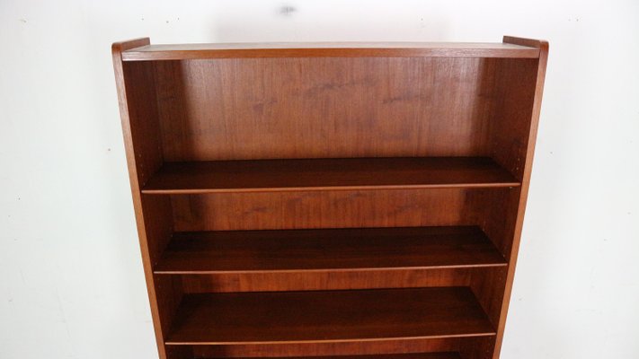 Danish Modern Teak Bookcase attributed to Johannes Sorth for Bornholm Møbelfabrik, 1960s-DT-2026129